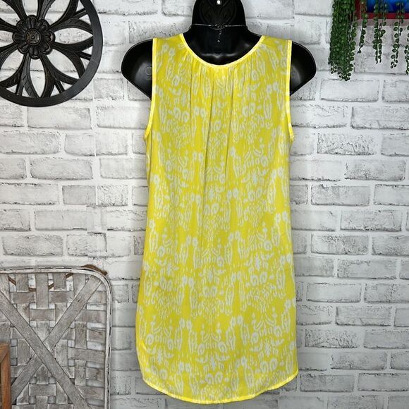 One September Anthropologie Yellow Boho Hippie Tassel Tank Top Shirt XS - Picture 6 of 9